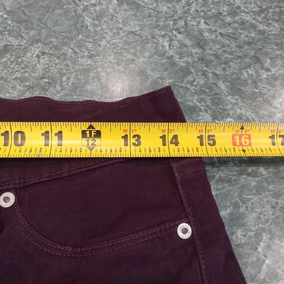 Lucky Brand Womens Purple Merlot Brooke Velvet Jegging Dynamic Stretch Size 6/28 - Picture 11 of 13